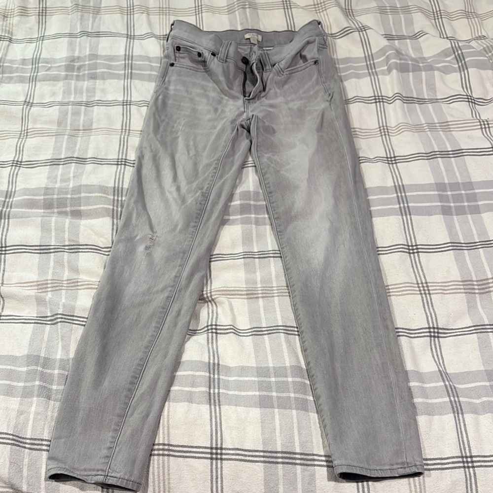 EUC J. Crew Light Gray Stretch Jeans WOMENS size 24